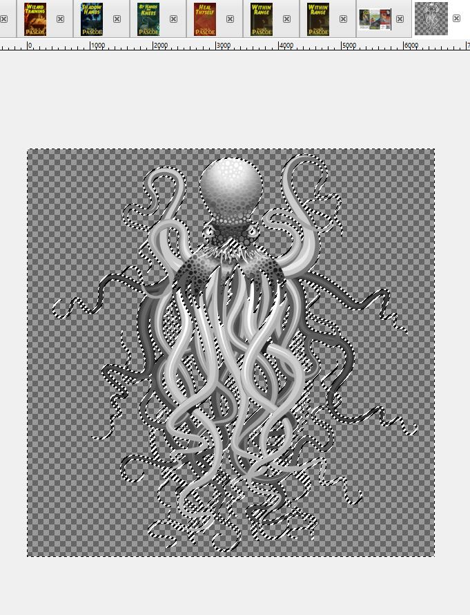 The graphic element, I can now manpulate it without overlying it's background on the art. 