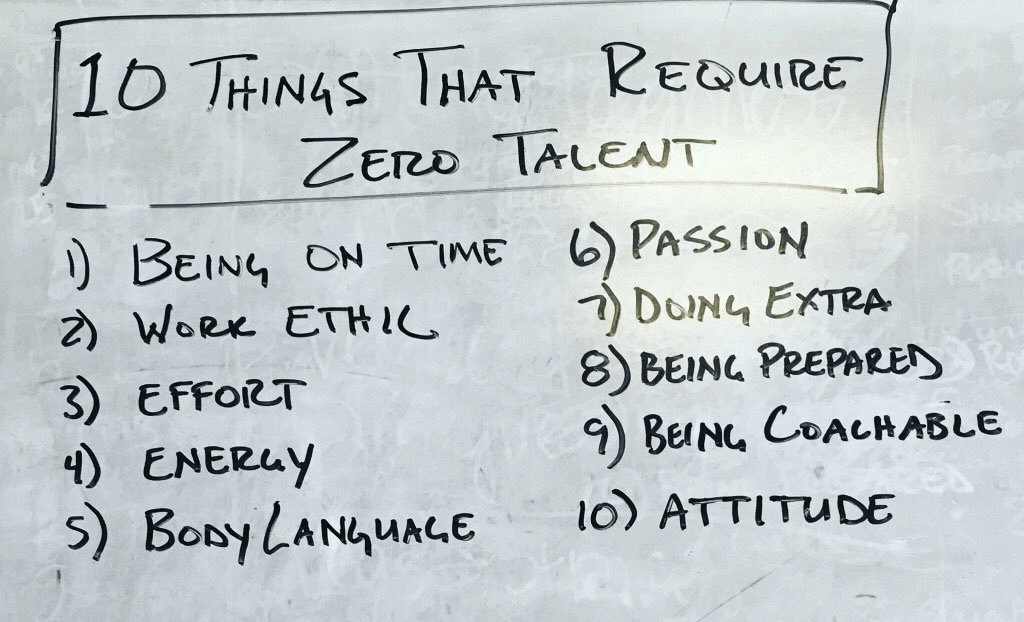 10 things that require zero talent