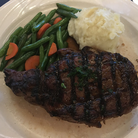 Steak as well as&nbsp;cookies